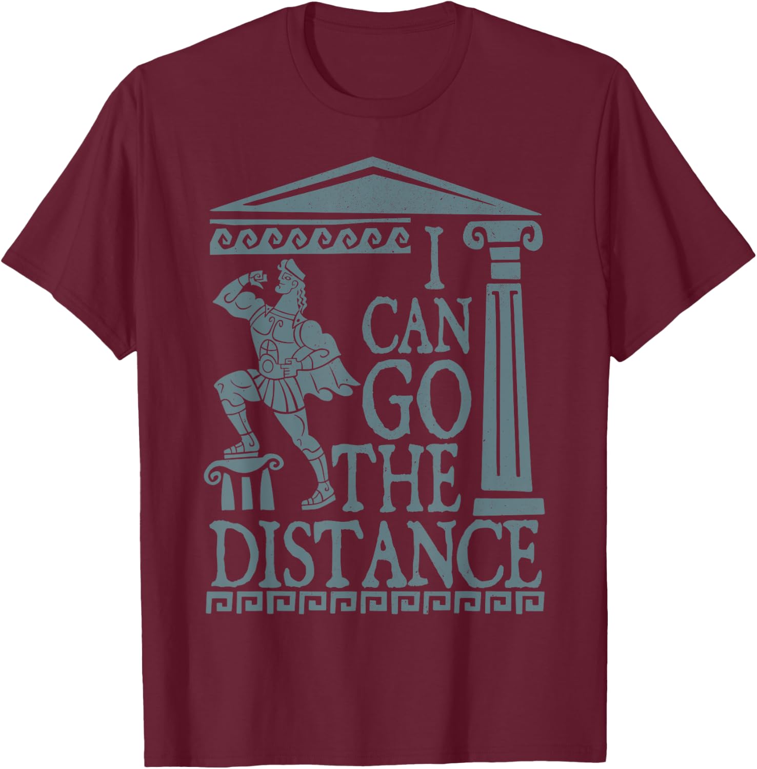 Disney Hercules Go The Distance Greek Art Graphic T-Shirt - T-Shirt | Maroon