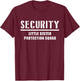 Security Little Sister Protection Squad Big Brother T-Shirt - T-Shirt | Maroon