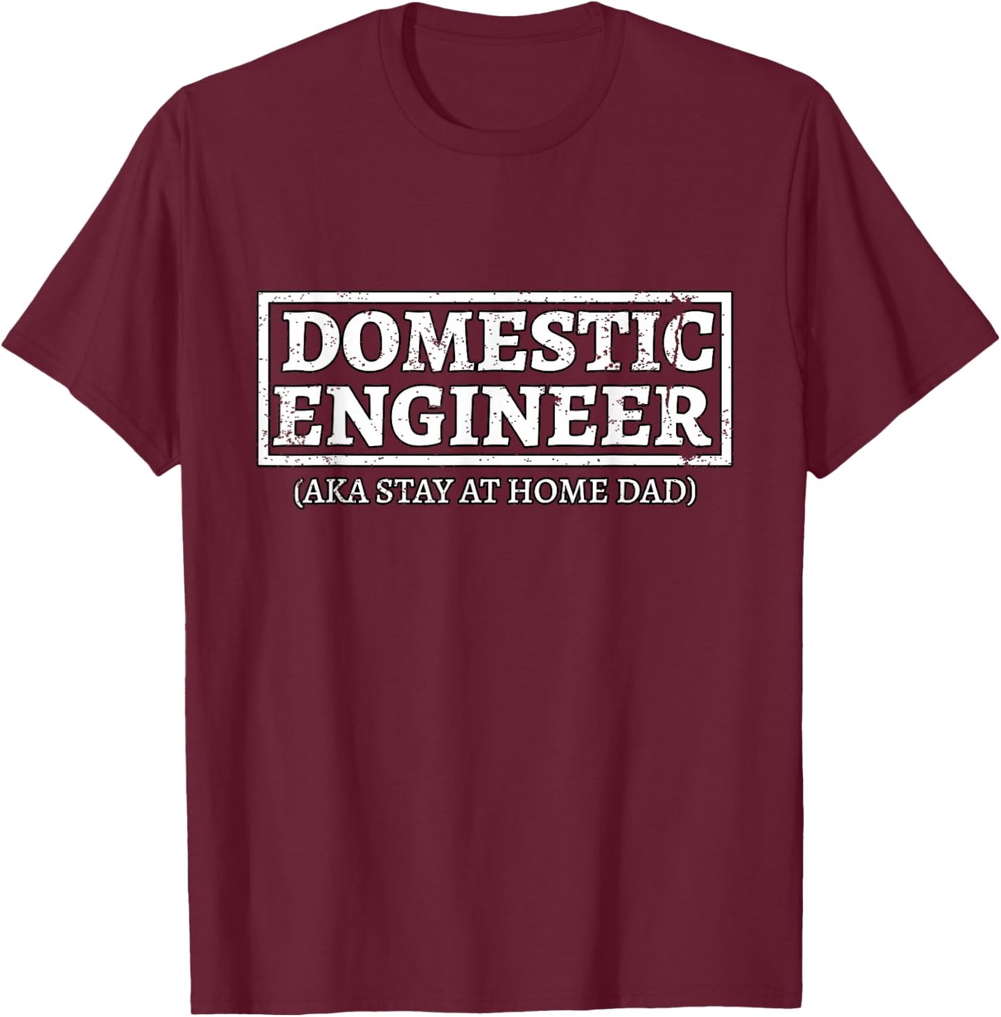 Hausmann Haustechniker Zuhause bleiben Vater Graphic Design T-Shirt - T-Shirt | Maroon