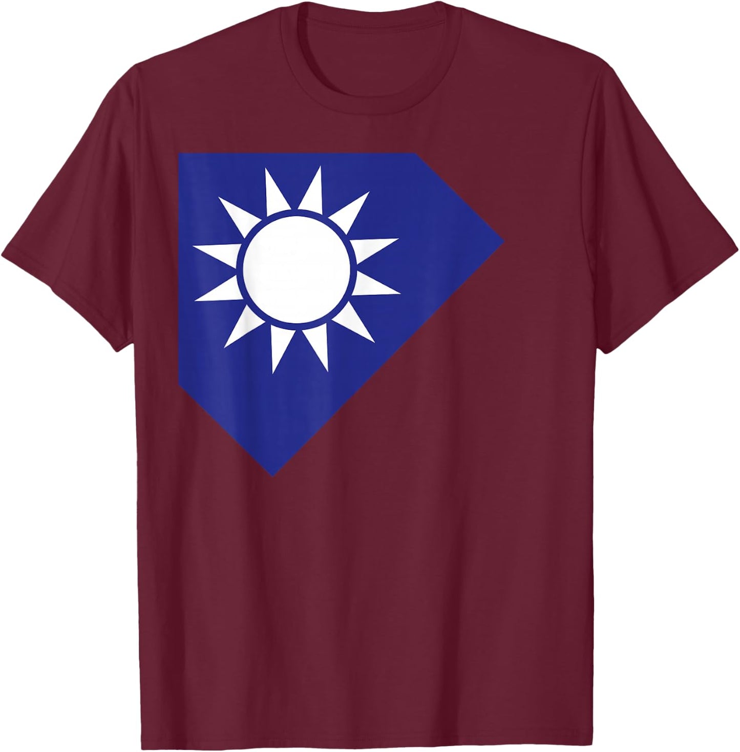 Taiwan Flag Taiwan Taipei Republic of China ROC Formosa T-Shirt - T-Shirt | Maroon