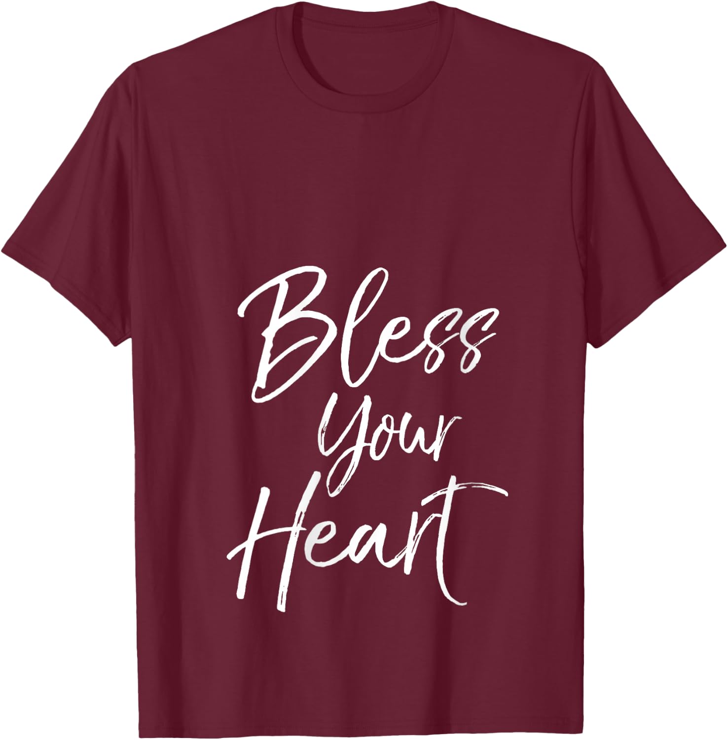 Funny Southern Christian Saying Quote Gift Bless Your Heart V-Neck T-Shirt - T-Shirt | Maroon
