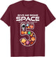 Kids 5 Year Old Boy Astronaut Space Birthday 5th Birthday Boys T-Shirt - T-Shirt | Maroon