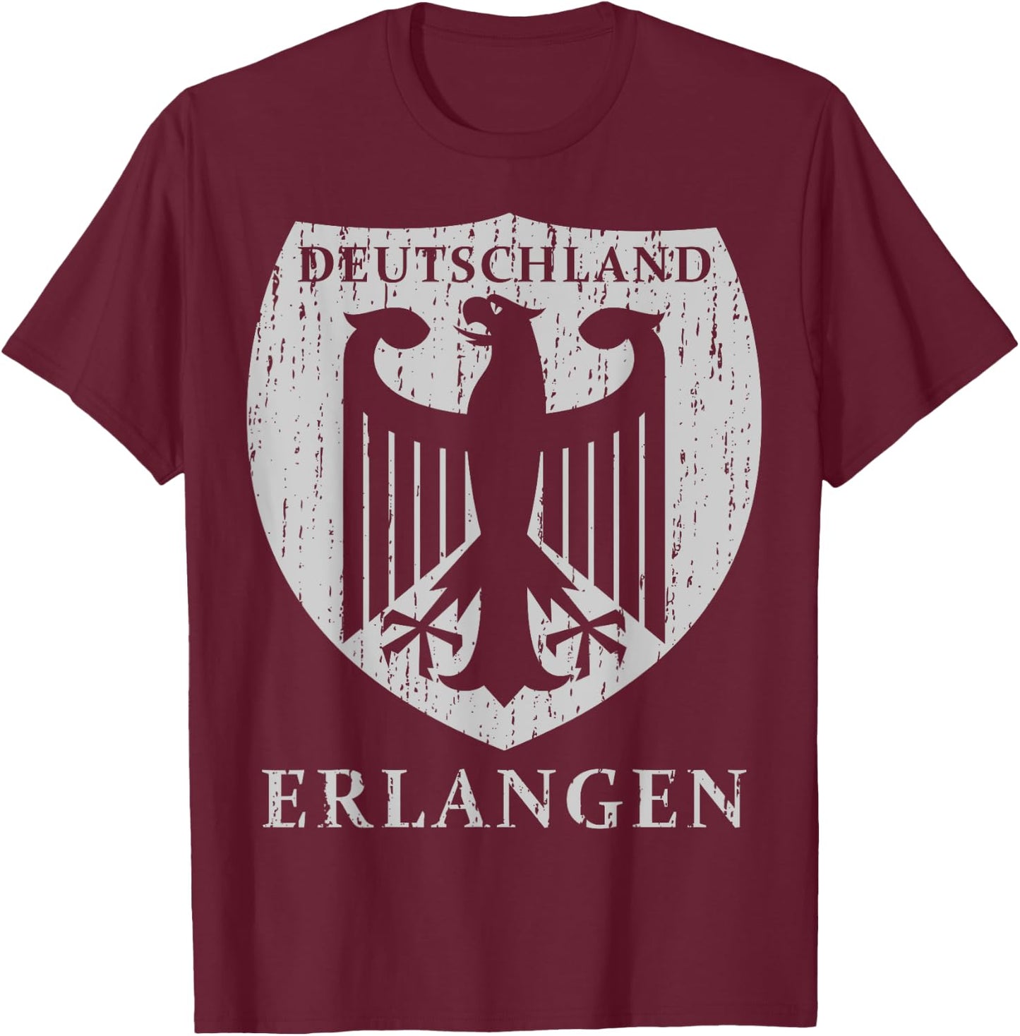 Germany Deutschland Erlangen T-Shirt - T-Shirt | Maroon