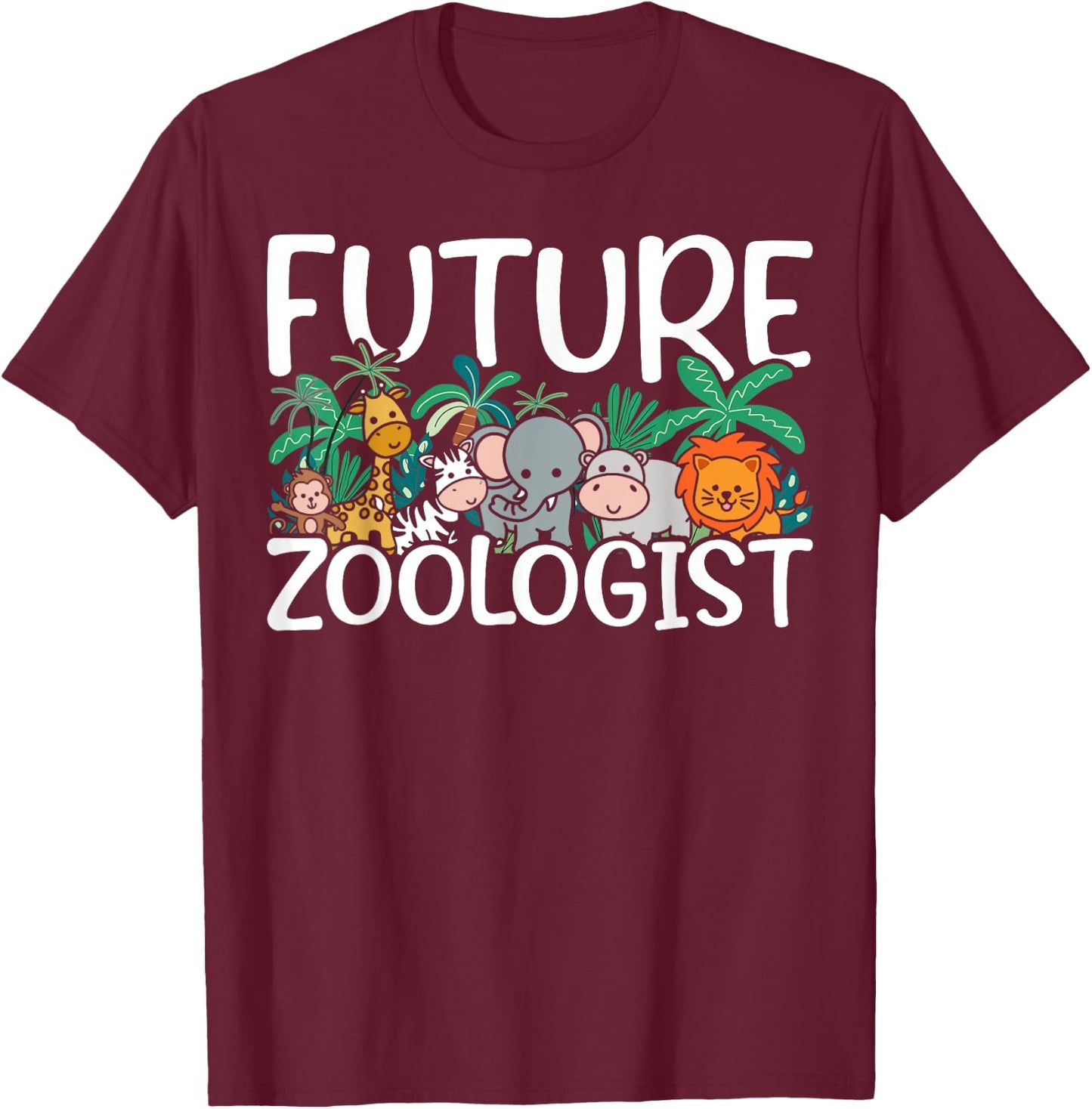 Future Zoologist T-Shirt - T-Shirt | Maroon