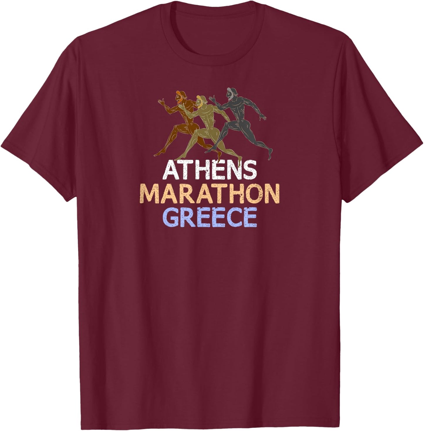 Athens - Marathon - Greece T-Shirt - T-Shirt | Maroon