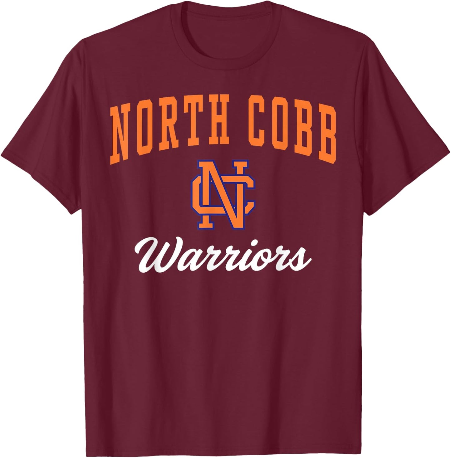 North Cobb High School Warriors C3 T-Shirt - T-Shirt | Maroon