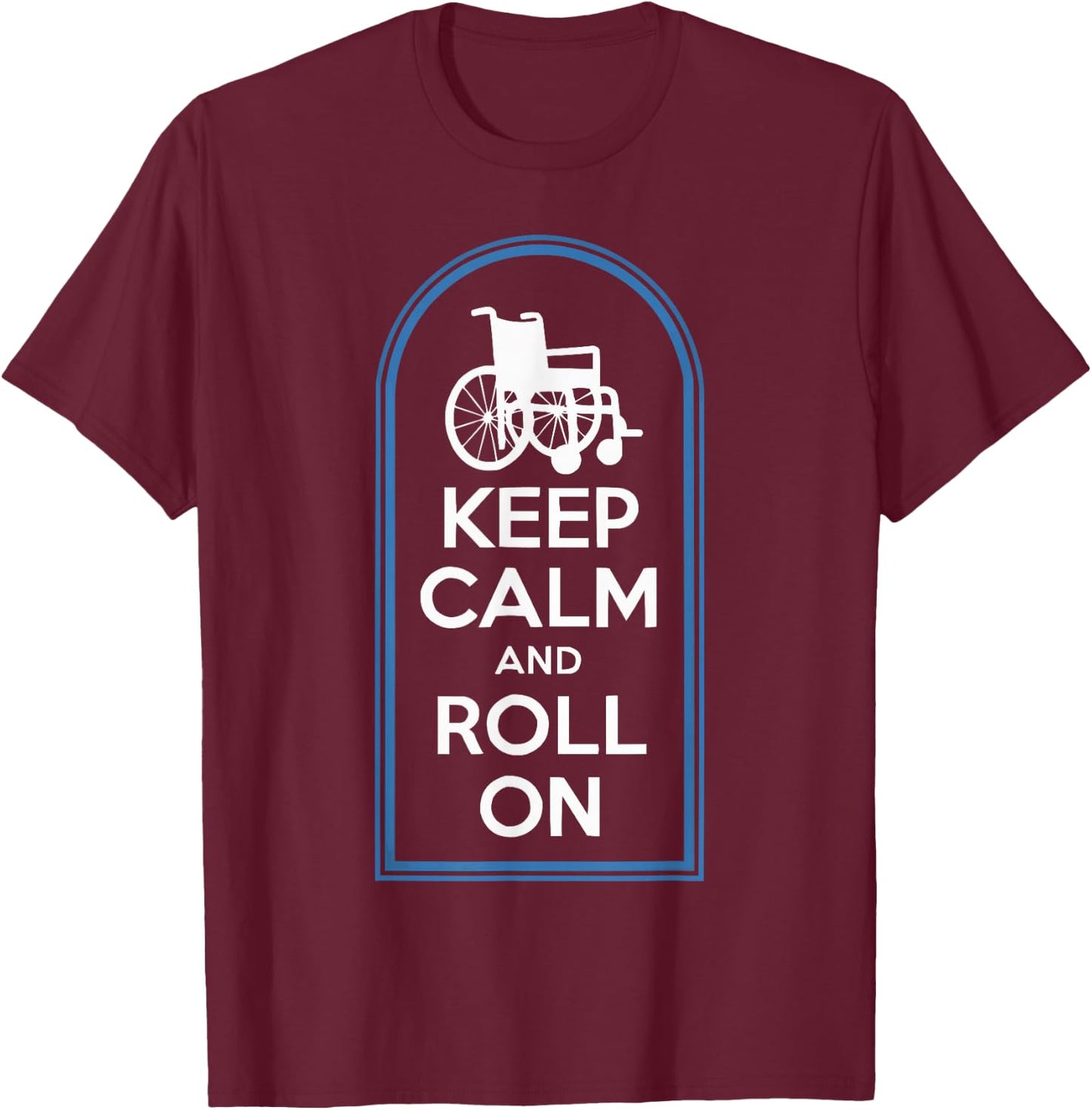 Wheelchair User Paraplegic Disabled Disability Handicap T-Shirt - T-Shirt | Maroon