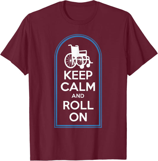 Wheelchair User Paraplegic Disabled Disability Handicap T-Shirt - T-Shirt | Maroon
