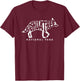 Joshua Tree National Park Minimalist Coyote Typography T-Shirt - T-Shirt | Maroon