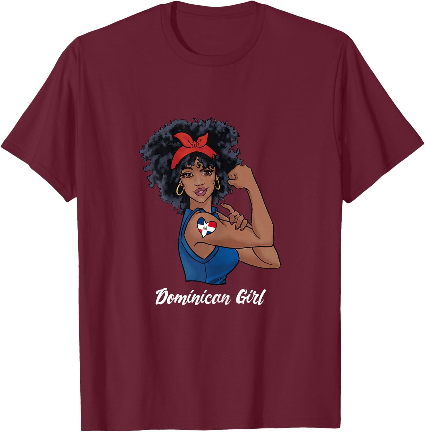 Dominican Republic T-Shirt - T-Shirt | Maroon