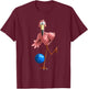 Cool Bowling Flamingo | Funny Shorebirds Lover Player Gift T-Shirt - T-Shirt | Maroon