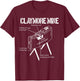 Claymore Mine Schematic Front Toward Enemy Claymore T-Shirt - T-Shirt | Maroon