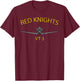 VT-3 "Red Knights" Training Squadron 3 T-6 Texan II T-Shirt - T-Shirt | Maroon