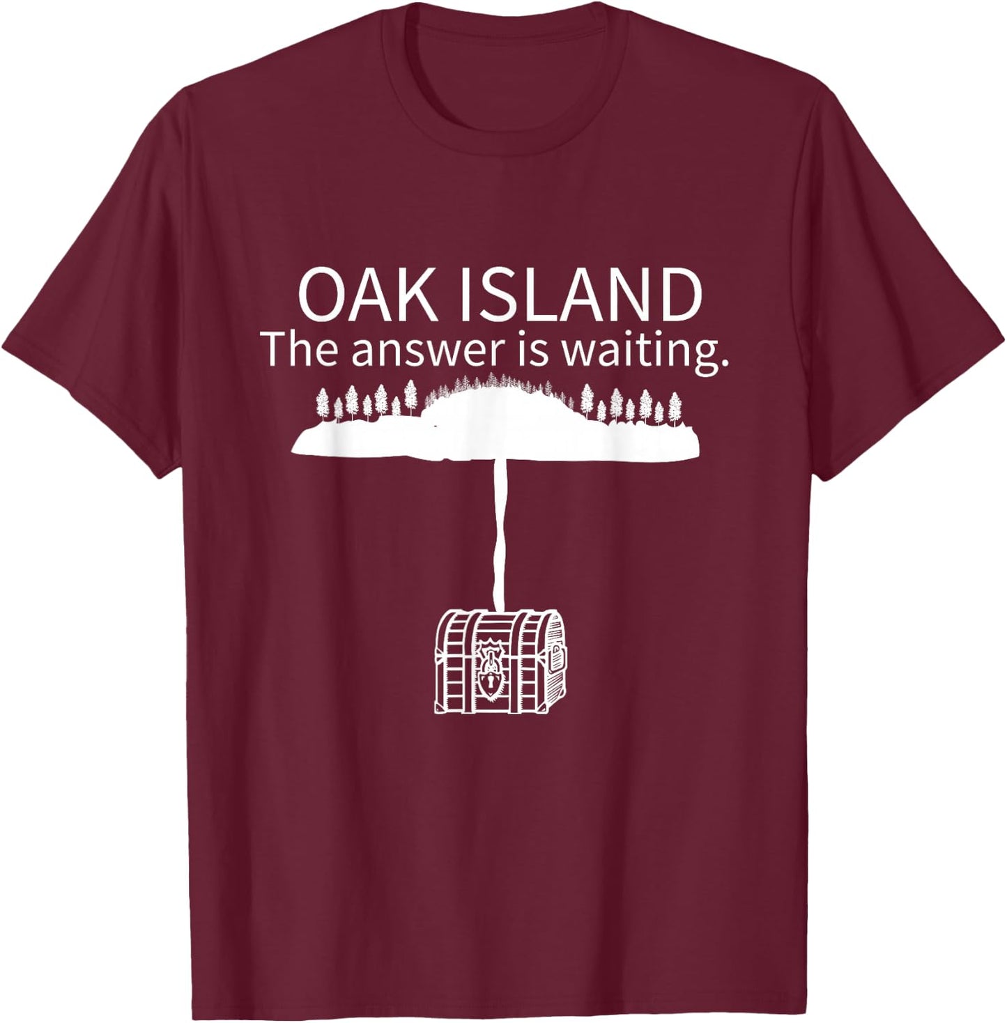 Curse of Oak Island Gift Treasure Chest T-Shirt - T-Shirt | Maroon