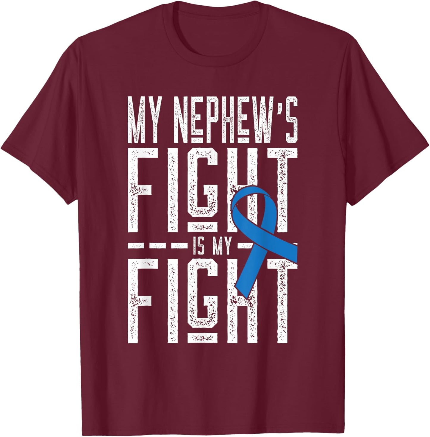 T1D Diabetic Nephew Shirt Juvenile Diabetes Aunt or Uncle T-Shirt - T-Shirt | Maroon