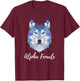 Alpha Female Wolf T-Shirt - T-Shirt | Maroon