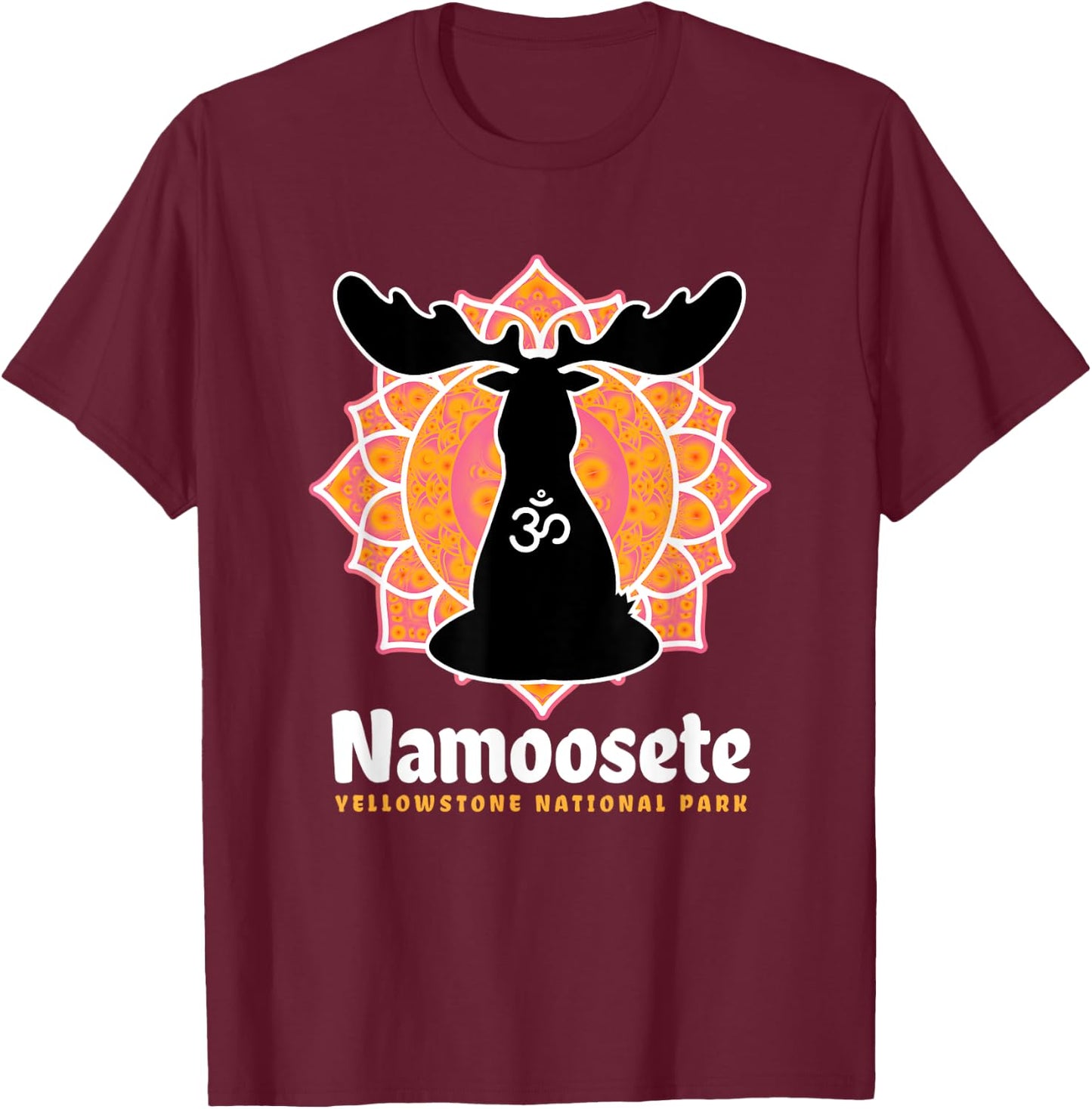 Yellowstone National Park Meditation Lover Cute Funny Gift T-Shirt - T-Shirt | Maroon