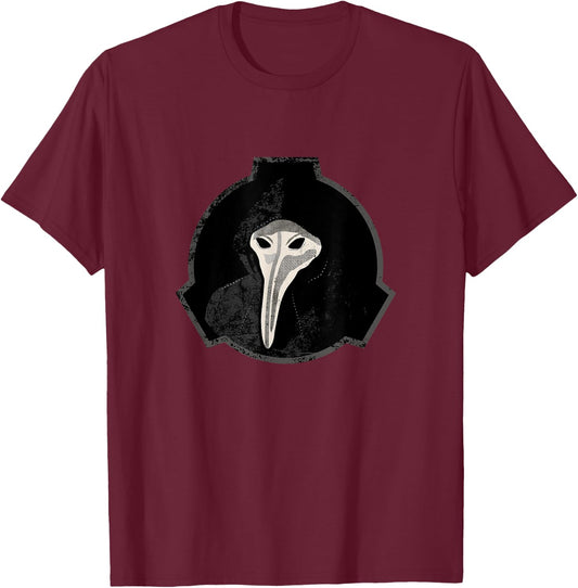 SCP-049 Plague Doctor SCP Foundation T-Shirt - T-Shirt | Maroon