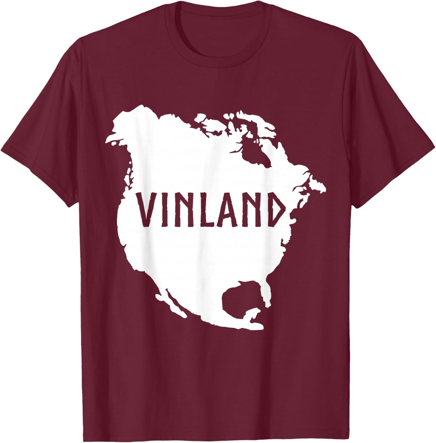 Vinland North America Viking Norse Asatru T-Shirt - T-Shirt | Maroon