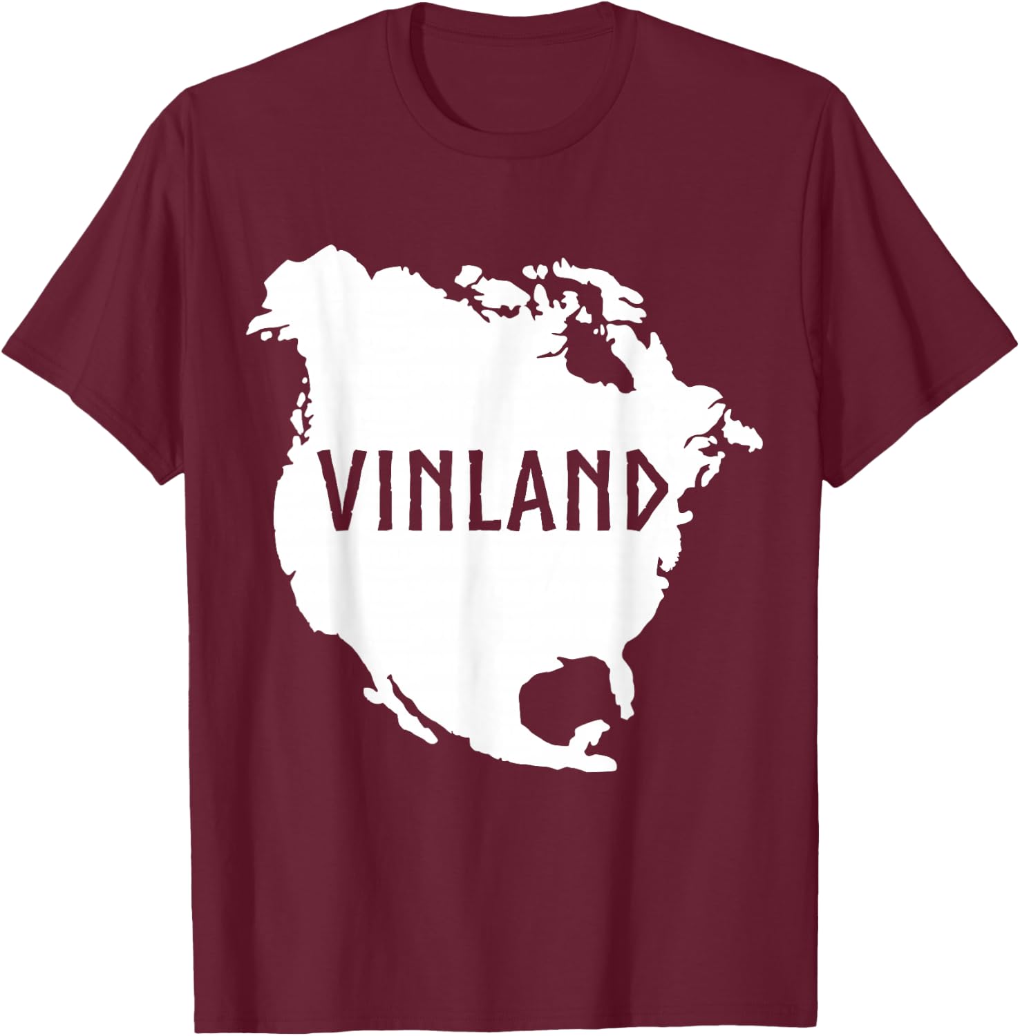 Vinland North America Viking Norse Asatru T-Shirt - T-Shirt | Maroon