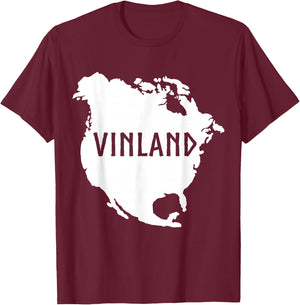 Vinland North America Viking Norse Asatru T-Shirt - T-Shirt | Maroon