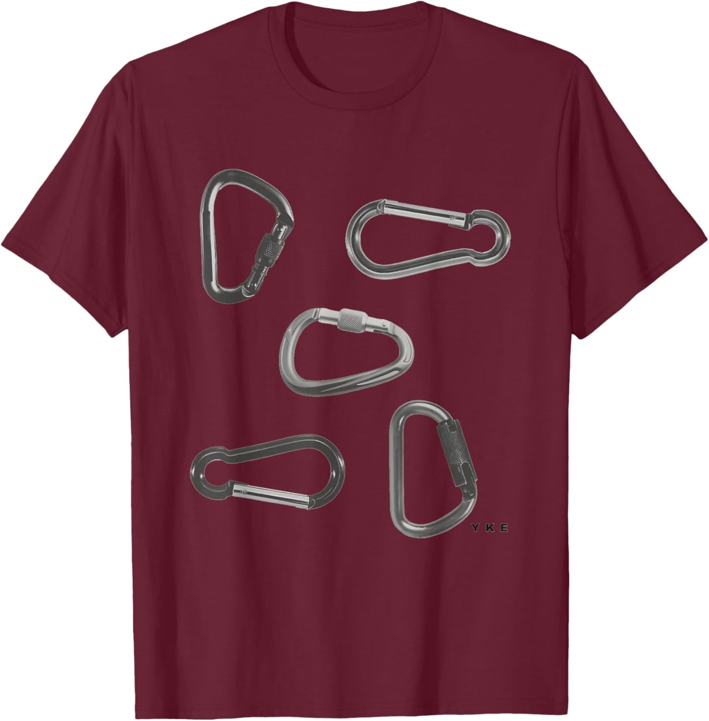 Carabiner Lesbian Wlw Lesbian Pride Queer LGBTQ Month T-Shirt - T-Shirt | Maroon