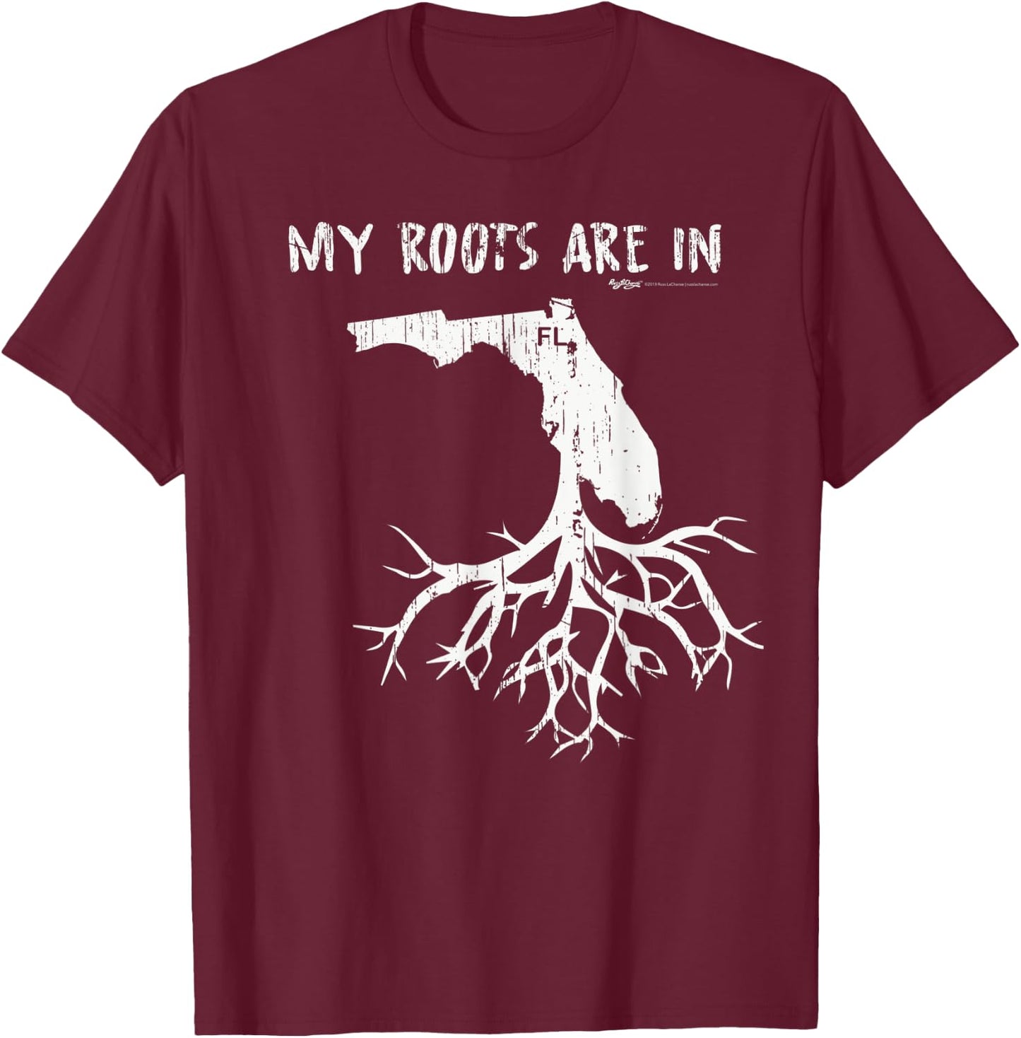 Vintage My Roots Are In Florida State T-Shirt - T-Shirt | Maroon