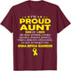 I'm proud aunt of SPINA BIFIDA warrior t shirt T-Shirt - T-Shirt | Maroon