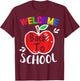 Welcome Back To School Shirt Funny Teachers Students Gift Men Women Girls Kids T-Shirt - T-Shirt | Maroon