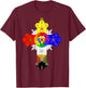 Rose Cross T Shirt T-Shirt - T-Shirt | Maroon