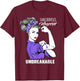 Sarcoidosis Warrior Unbreakable Shirt Awareness Gift T-Shirt - T-Shirt | Maroon