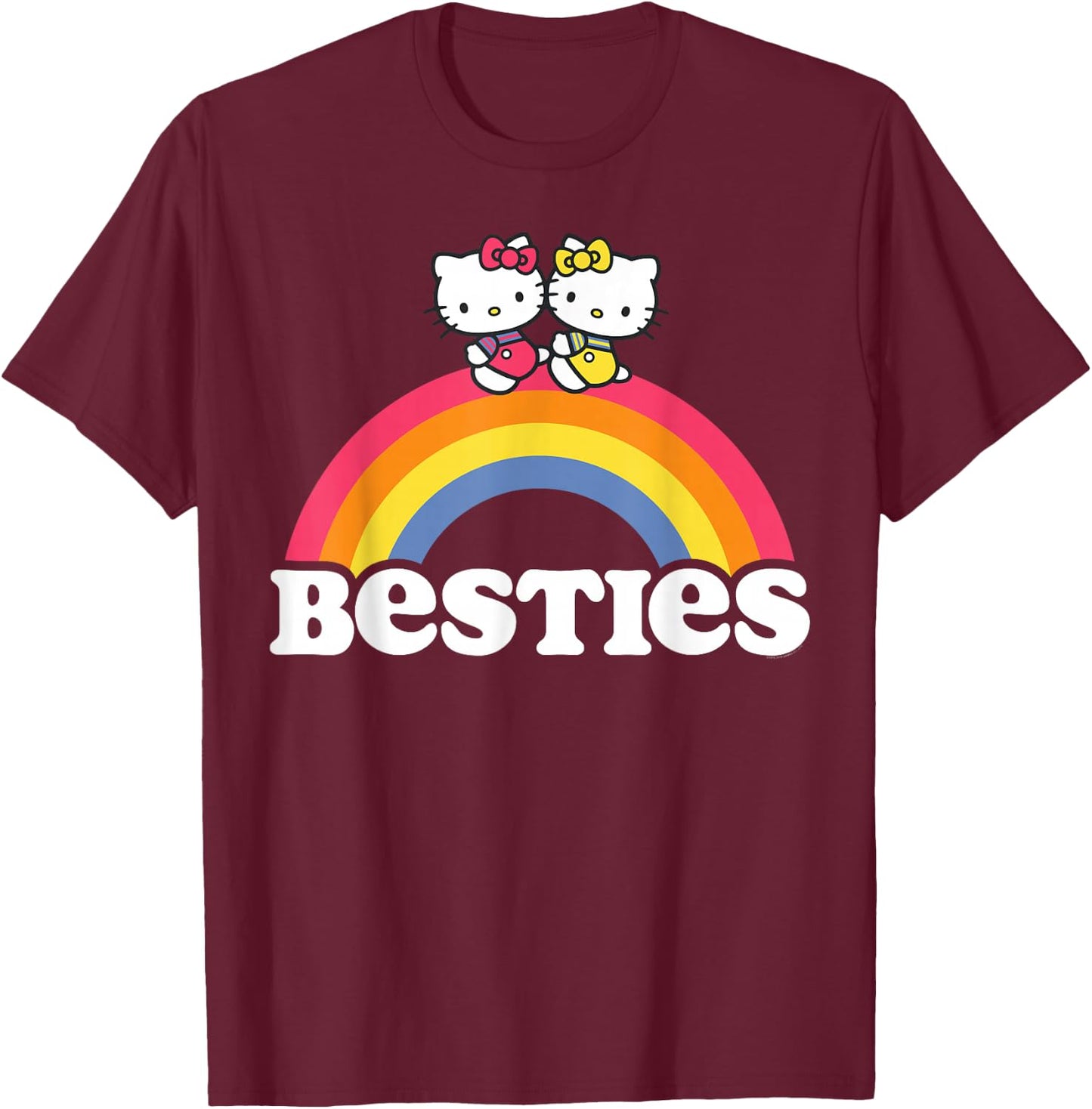 Hello Kitty and Mimmy Besties Shirt T-Shirt - T-Shirt | Maroon