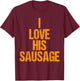 Sausage Taco Matching Couple Costumes Halloween Funny T-Shirt - T-Shirt | Maroon