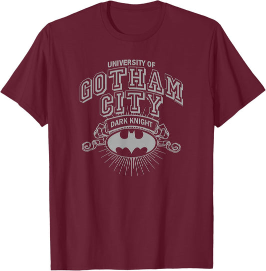 Batman University of Gotham T-Shirt - T-Shirt | Maroon