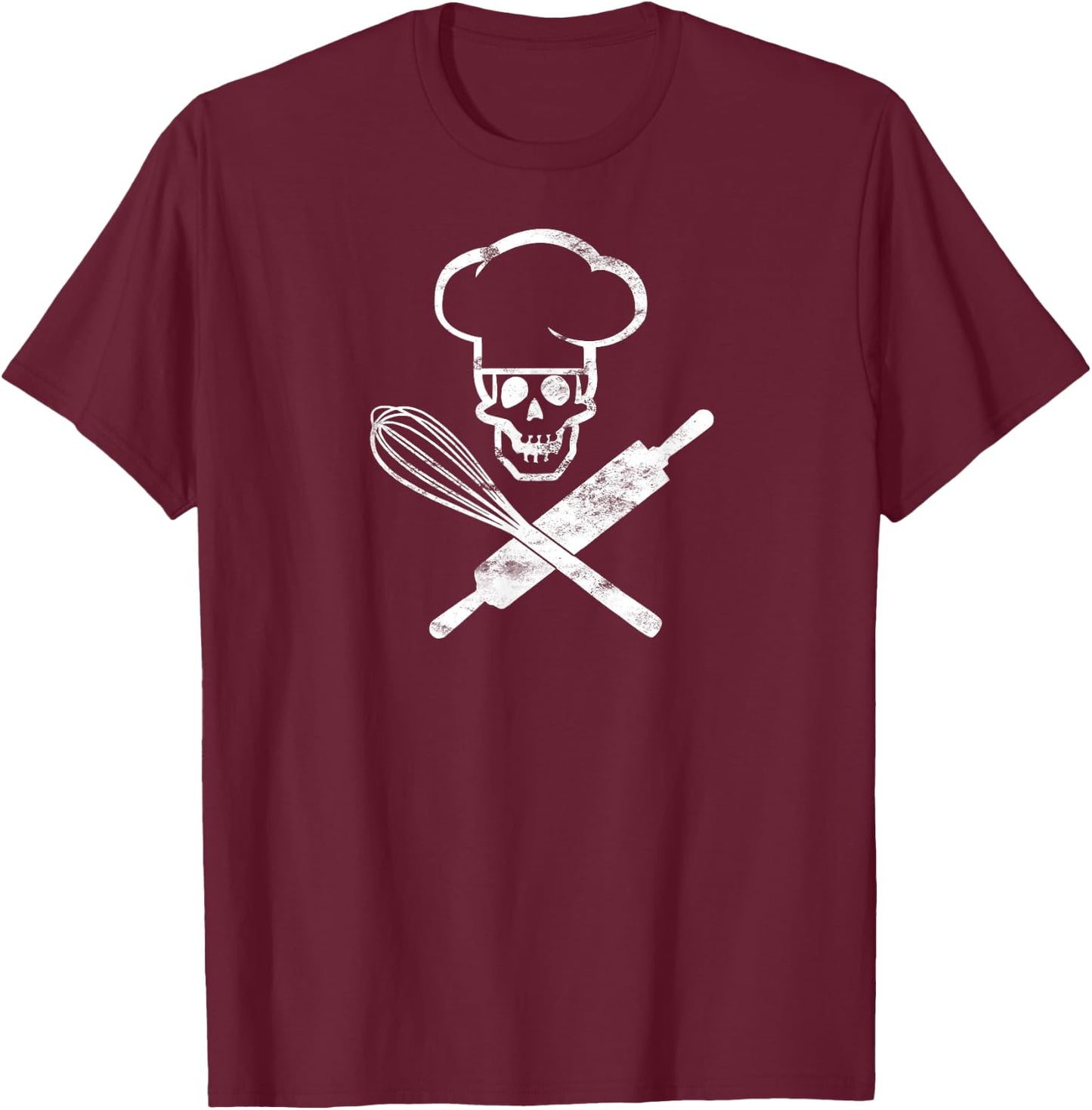 Badass Baker Funny Baking I Love Baking Humor ed T-Shirt - T-Shirt | Maroon