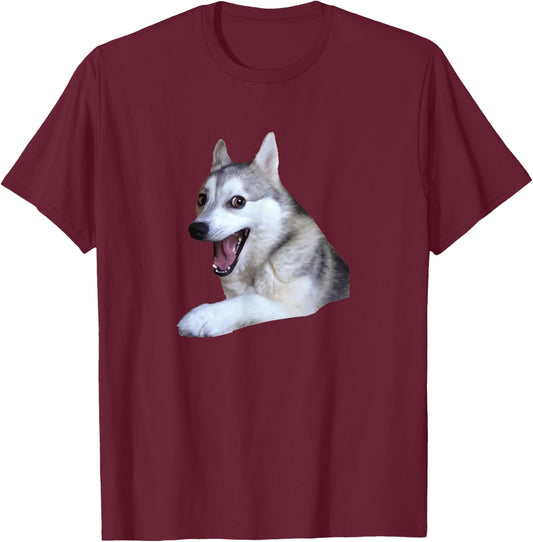 Pun Bad Joke Husky Advice Dog Meme Men Women Girls Kids T-Shirt - T-Shirt | Maroon