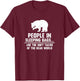 People In Sleeping Bags Are Soft Tacos Bear T-Shirt - T-Shirt | Maroon