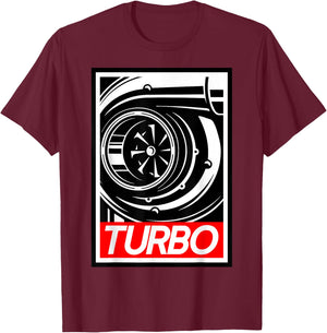 Turbo For people who love boost, racing and drifting. T-Shirt - T-Shirt | Maroon