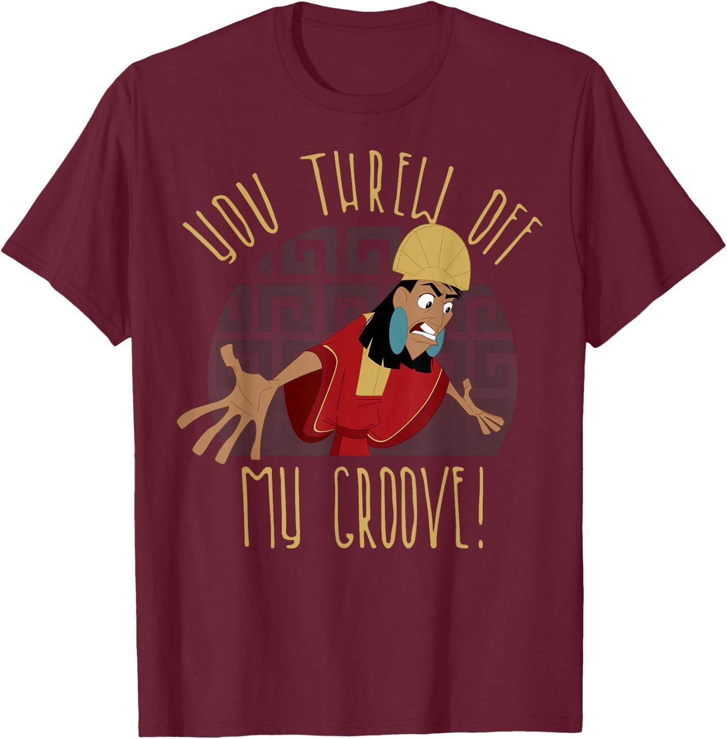 Disney Emperor's New Groove Kuzco Thrown Off Graphic T-Shirt - T-Shirt | Maroon