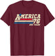 America Retro 250 Years 250th Anniversary USA 1776 2026 T-Shirt - T-Shirt | Maroon