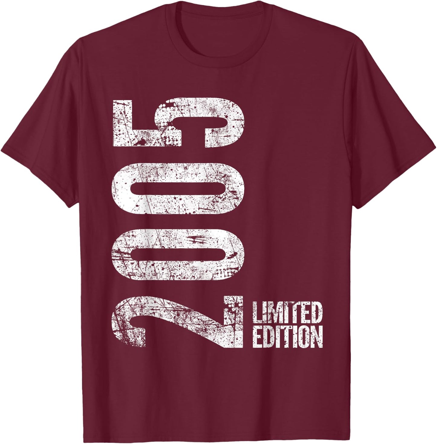 Vintage 2005 Limited Edition 20 Years Old 20th Birthday T-Shirt - T-Shirt | Maroon