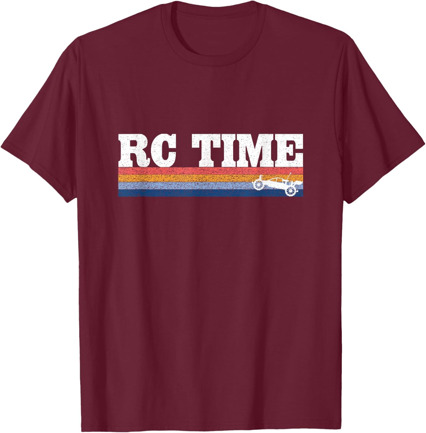 RC Car Shirt RC Time Retro T-Shirt - T-Shirt | Maroon