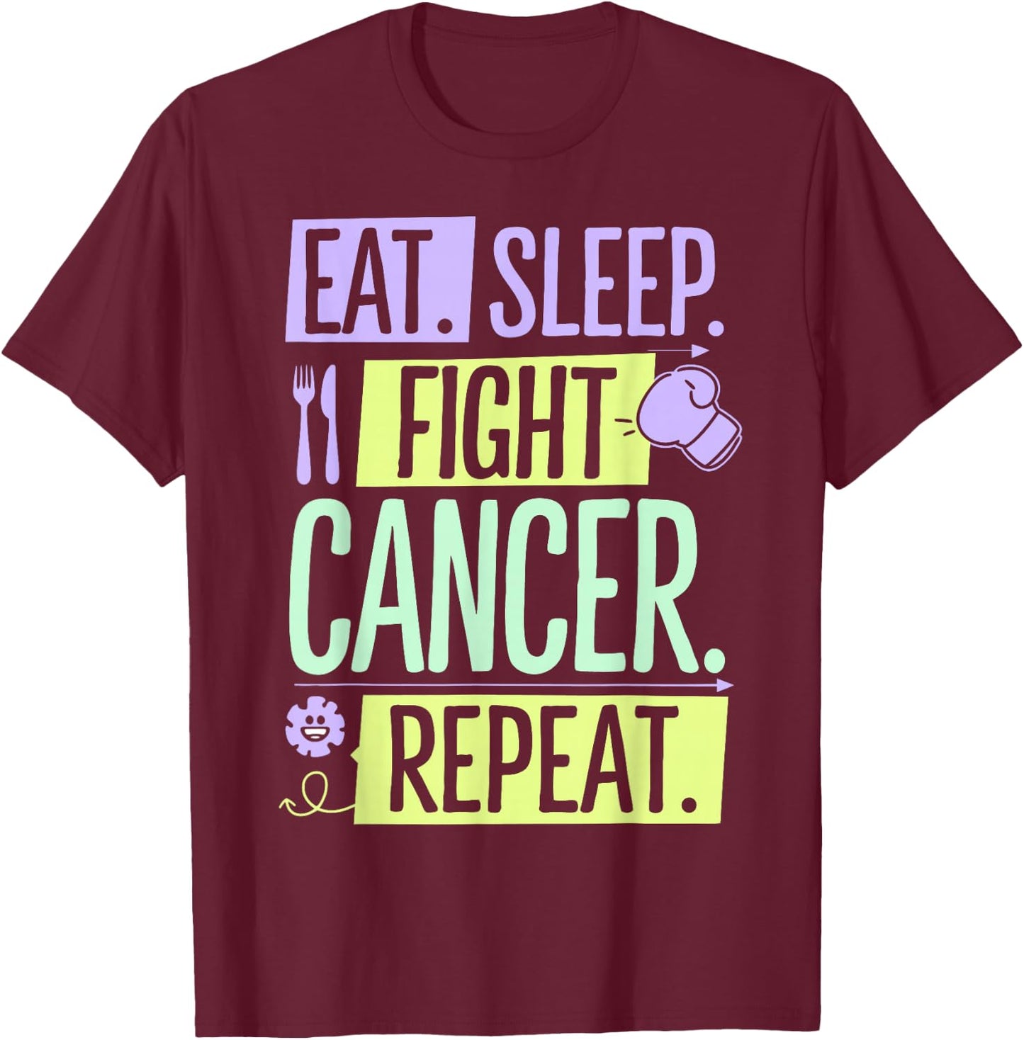 Hem/Onc Nurse Fight Cancer Hematology/Oncology Nurse T-Shirt - T-Shirt | Maroon