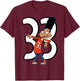 Hey Arnold! 33 Jersey Gerald Pose T-Shirt - T-Shirt | Maroon