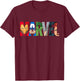Marvel Logo Avengers Super Heroes T-Shirt - T-Shirt | Maroon