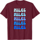 Miles T-Shirt - T-Shirt | Maroon
