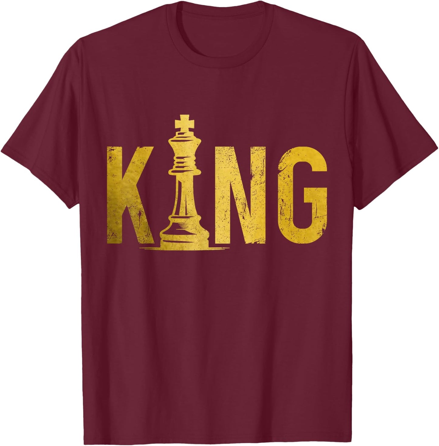 Chess Player King T-Shirt - T-Shirt | Maroon