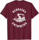Nebraska Swimming Retro Distressed Swim Team Graphic T-Shirt - T-Shirt | Maroon