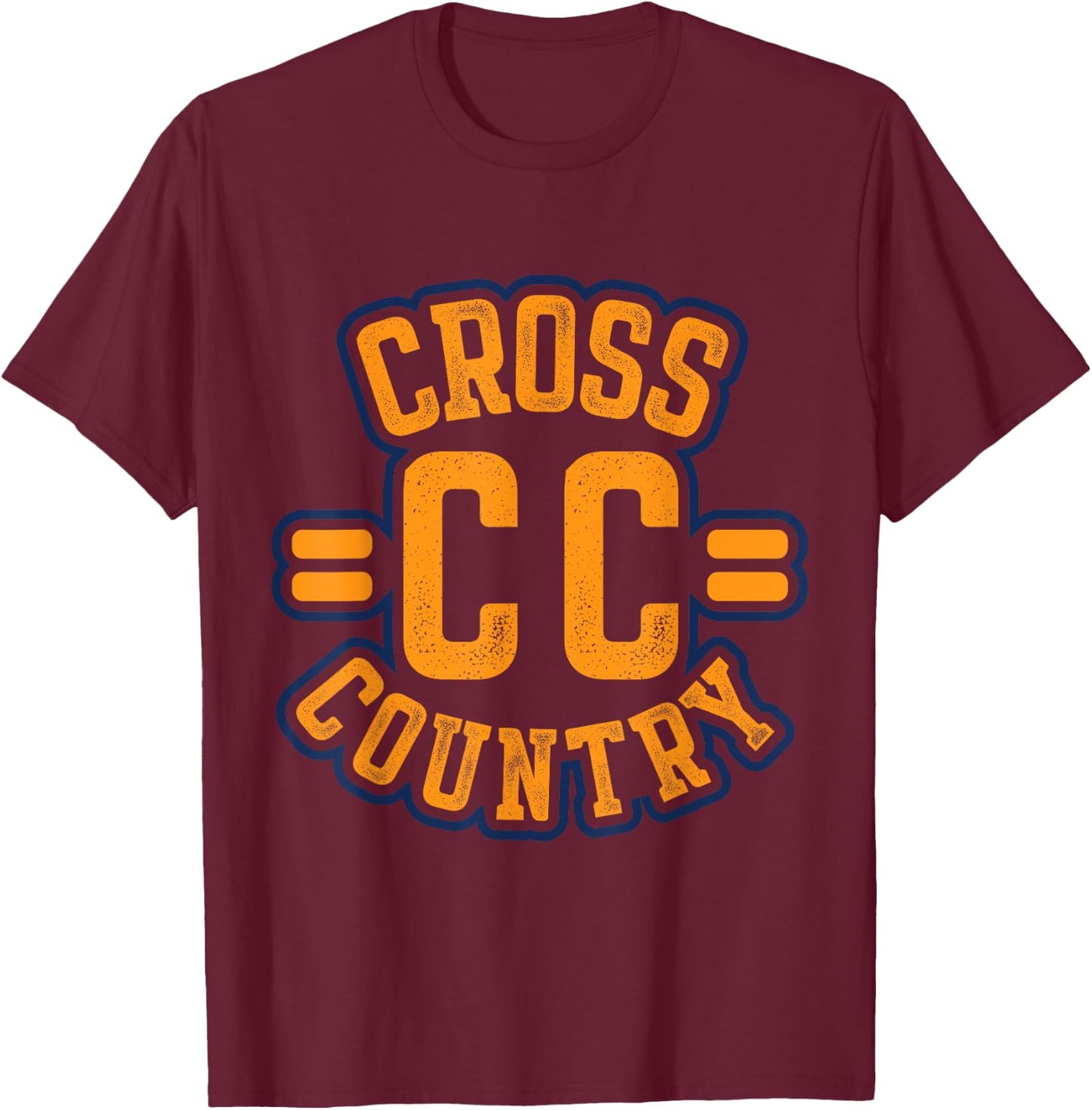 Vintage Cross Country - Cross Country Runner T-Shirt - T-Shirt | Maroon
