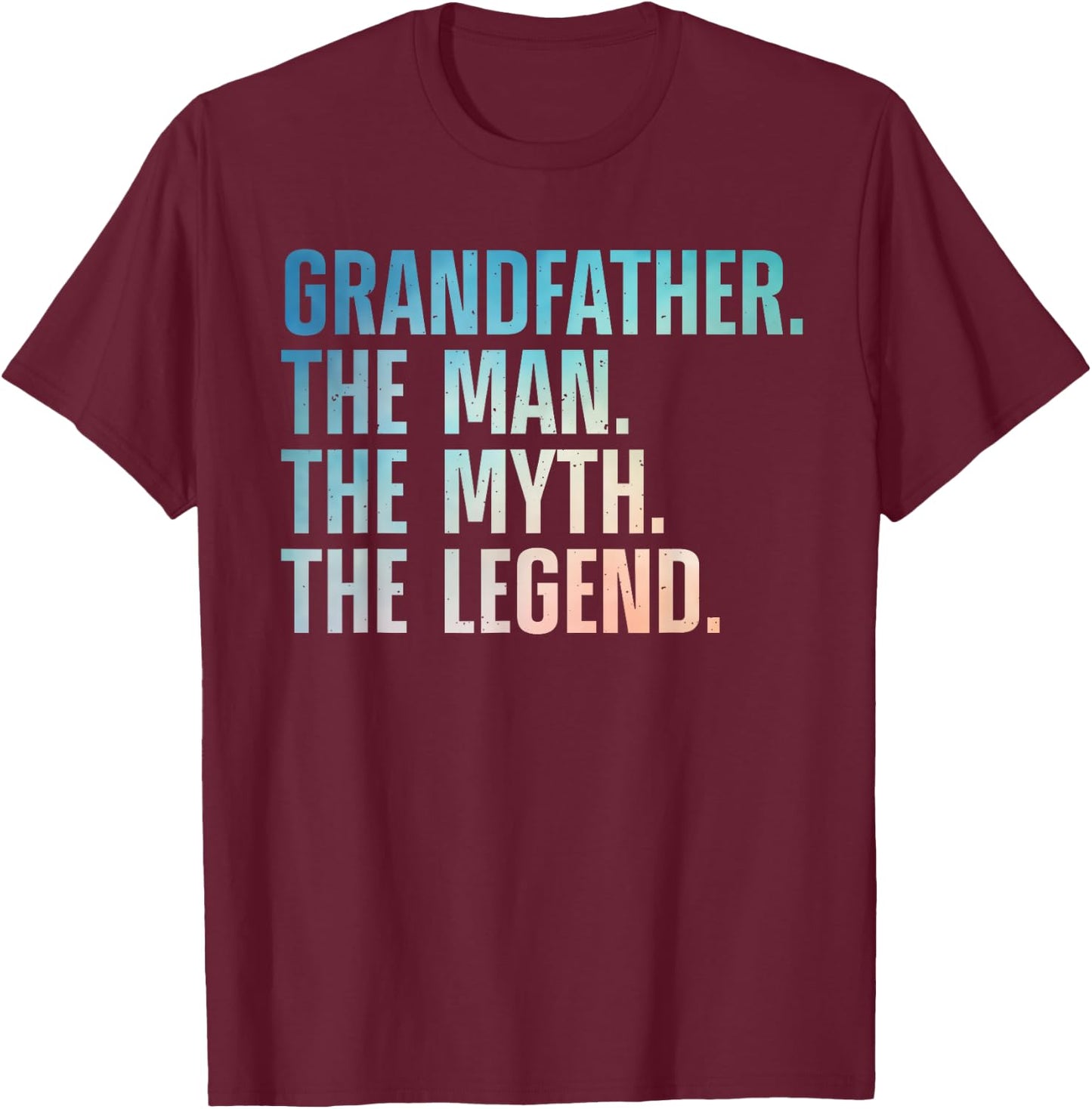 Funny Grandfather Art For Grandpa From Grandkids Grandfather T-Shirt - T-Shirt | Maroon